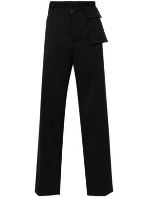 MM6 Maison Margiela pantalon de costume à logo brodé - Noir