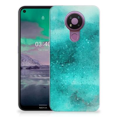 Smartphone hoesje Nokia 3.4 Painting Blue Smartphone hoesje Nokia 3.4 Painting Blue