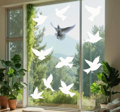 10 vogels anti-botsing raamsticker