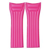 Set van 2x stuks roze bestway luchtbed 183 cm volwassenen - Luchtbed (zwembad)