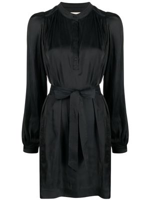 Zadig&Voltaire robe courte Ritchin à fini satiné - Noir