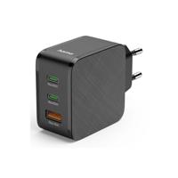 Hama Snellader 2x USB-C PD 1x USB-A QC 65W Zwart