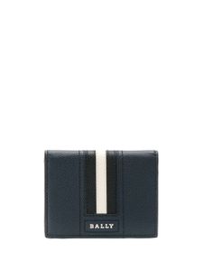 Bally porte-cartes à détails rayés - Bleu