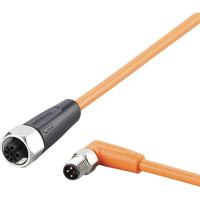 ifm Electronic EVT469 Verbindingskabel Aantal polen (sensoren): 4, 5 Stekker, haaks, Bus, recht 0.3 m 1 stuk(s)