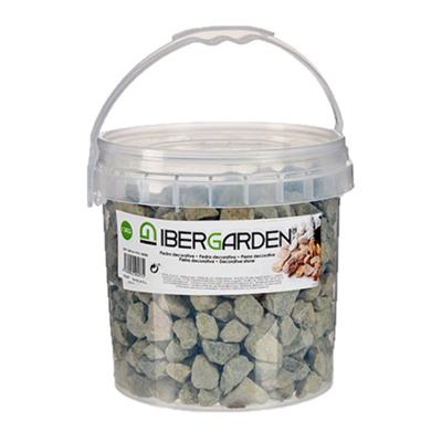Decoratie steentjes/kiezels - grijs - grof - 3 kg - voor bloempot/plantenbak - aquarium