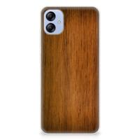 Samsung Galaxy A04e | Bumper Hoesje | Donker Hout
