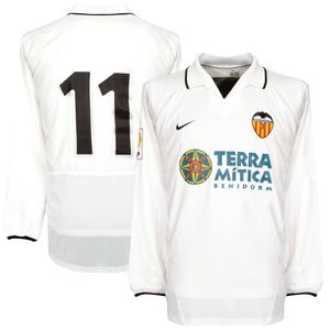 Valencia Shirt Thuis 2002-2003 (Lange Mouwen) + Sanchez 11