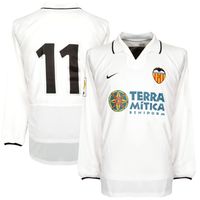 Valencia Shirt Thuis 2002-2003 (Lange Mouwen) + Sanchez 11 - thumbnail