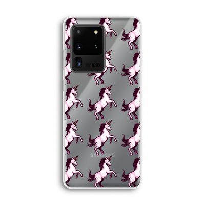 Musketon Unicorn: Samsung Galaxy S20 Ultra Transparant Hoesje
