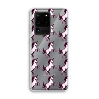 Musketon Unicorn: Samsung Galaxy S20 Ultra Transparant Hoesje