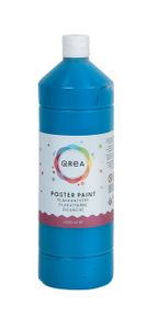 Plakkaatverf Qrea primair blauw 1000ml