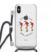 Jingle Ladies: iPhone XS Max Transparant Hoesje met koord
