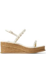 Jimmy Choo sandales compensées Amatuus 60 mm - Blanc - thumbnail