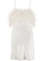 Gilda & Pearl robe nuisette en satin Camille - Blanc