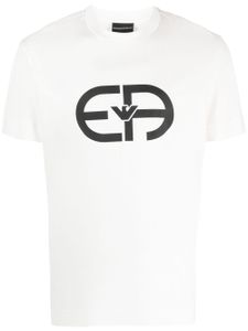 Emporio Armani t-shirt à logo imprimé - Blanc