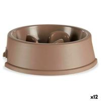 Anti-schrok voerbak Mascow 87854 87854 Beige Plastic 1,5 L 27 x 7,5 x 27 cm (12 Stuks)