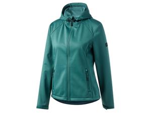 Rocktrail Dames softshelljack, verlengde achterkant (S (36/38), Donkerturquoise)