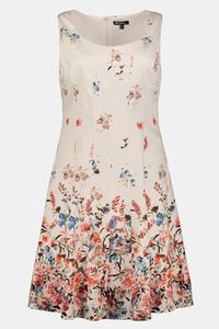 Ulla Popken Jurk, brede schouderbandjes, mouwloos, wijde rok - Grote Maten Ulla Popken Jurk, brede schouderbandjes, mouwloos, wijde rok - Grote Maten