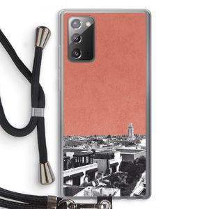 Marrakech Skyline : Samsung Galaxy Note 20 / Note 20 5G Transparant Hoesje met koord