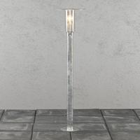 KonstSmide Landelijke tuinlamp Mode 111cm zinkgrijs 662-320