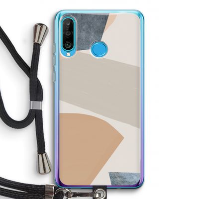 Formo: Huawei P30 Lite Transparant Hoesje met koord