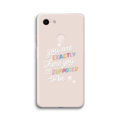 Right Place: Google Pixel 3 XL Transparant Hoesje