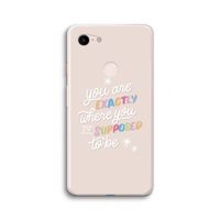 Right Place: Google Pixel 3 XL Transparant Hoesje