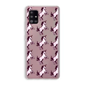 Musketon Unicorn: Samsung Galaxy A51 5G Transparant Hoesje