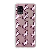Musketon Unicorn: Samsung Galaxy A51 5G Transparant Hoesje