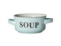 Soepkom 'Soup' Ø13,5xh6,5cm Met Grepen Lichtblauw - thumbnail