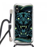 Cougar and Vipers: iPhone XS Max Transparant Hoesje met koord