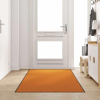 Deurmat Oranje en Zwart 120 x 250 cm Polyamide en PVC