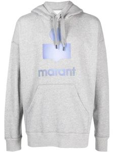 MARANT hoodie imprimé à lien de resserrage - Gris