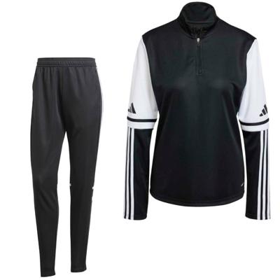 adidas Squadra 25 Trainingspak 1/4-Zip Dames Zwart Wit