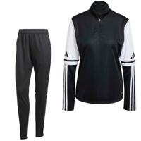 adidas Squadra 25 Trainingspak 1/4-Zip Dames Zwart Wit adidas Squadra 25 Trainingspak 1/4-Zip Dames Zwart Wit