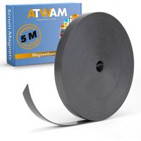 ATWAM Magneetband 5 Meter Lang - Magneetstrip - Magneetband Whiteboard - Whiteboard Planner - Magneten - thumbnail