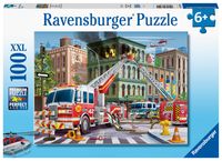 Ravensburger puzzel fire truck rescue 100 stukjes Ravensburger puzzel fire truck rescue 100 stukjes
