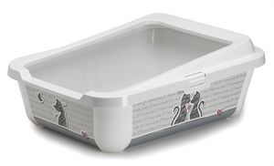 Moderna trendy cat kattenbak open + rand cats in love