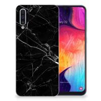 Samsung Galaxy A50 | TPU | Siliconen hoesje | Marmer Zwart - Origineel Cadeau Vader