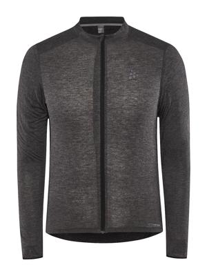 Craft Core Bike Essence Wool Jersey lange mouw zwart heren