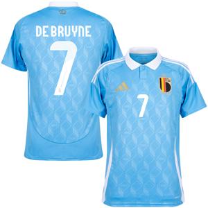 België Shirt Uit 2024-2025 + De Bruyne 7