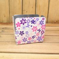 Bonbon doosjes - Chocolade doosje - Flower fantasy paars HOOG - 24 stuks