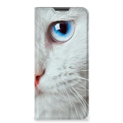 OPPO A54s | A16 | A16s | Hoesje maken | Witte Kat
