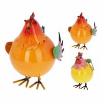 Decoratieve figuren Lifetime gallina saltarín de metal modelos variados Metaal