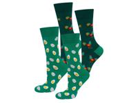 Soxo 2 paar sokken met paasmotieven (Blauw/groen, 41-46)