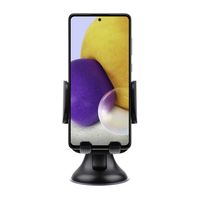 Shop4 - Samsung Galaxy A72 Autohouder Instelbare Raamhouder Zwart - thumbnail