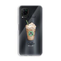 But first coffee: Huawei P40 Lite Transparant Hoesje