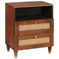 Nachtkastjes Bruin 50 x 33 x 60 cm Bamboe en massief mango hout