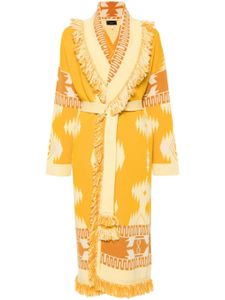 Alanui cardigan mi-long en jacquard - Jaune