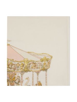 Atelier Choux couverture à imprimé Carousel - Tons neutres